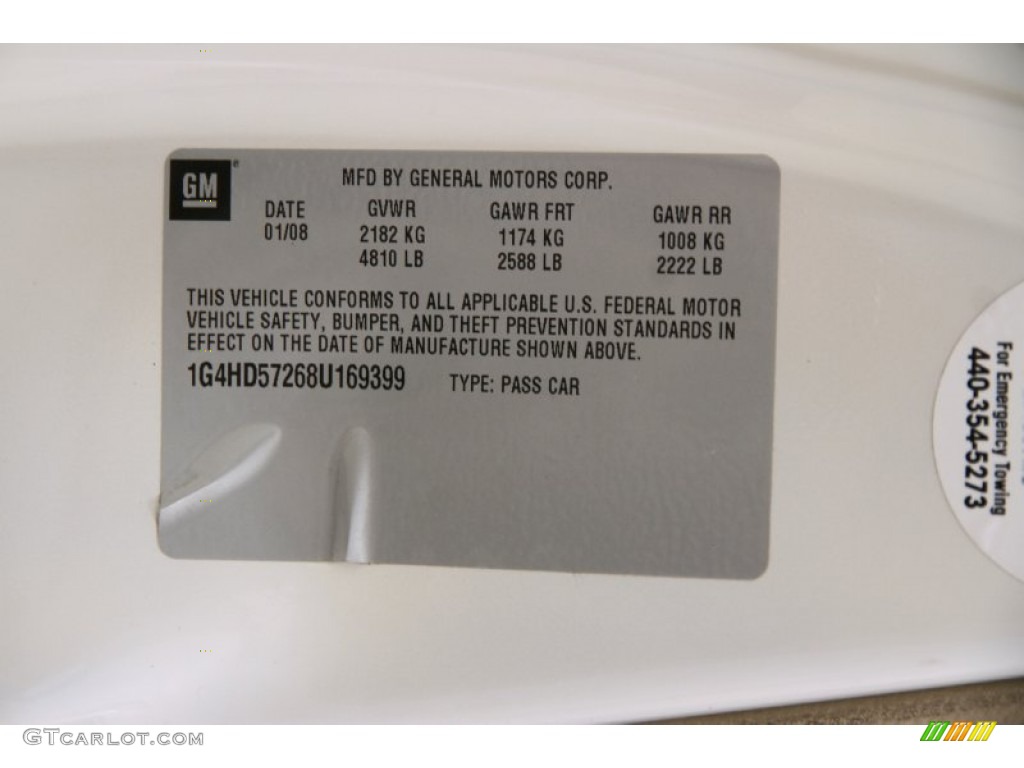2008 Lucerne CXL - White Diamond Tricoat / Cocoa/Cashmere photo #16