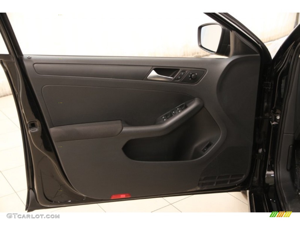 2012 Volkswagen Jetta S Sedan Titan Black Door Panel Photo #103161691