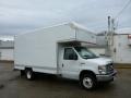 Oxford White 2015 Ford E-Series Van E350 Cutaway Commercial Moving Truck