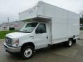Oxford White - E-Series Van E350 Cutaway Commercial Moving Truck Photo No. 5