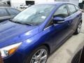 2015 Performance Blue Ford Focus Titanium Hatchback  photo #6