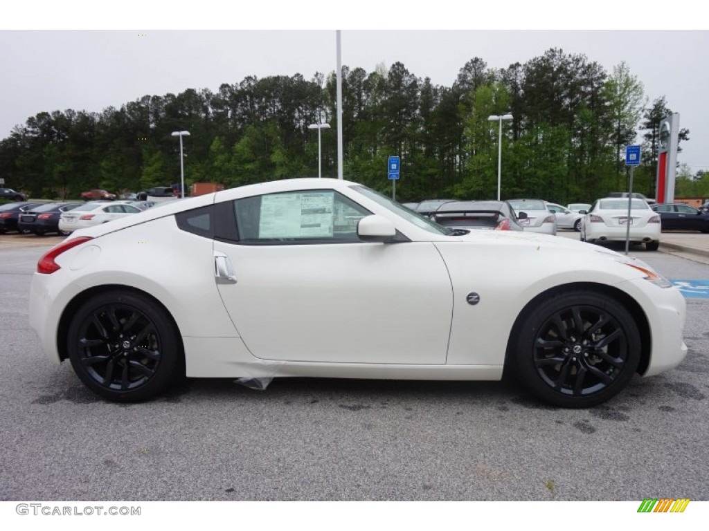 Pearl White 2015 Nissan 370Z Touring Coupe Exterior Photo #103165757