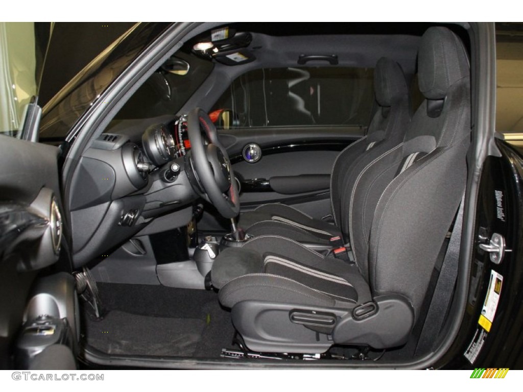 JCW Double Stripe Carbon Black/Dinamica Interior 2015 Mini Cooper John Cooper Works 2 Door Photo #103165862
