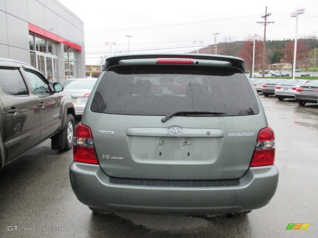 2007 Highlander Limited 4WD - Oasis Green Pearl / Ivory Beige photo #6