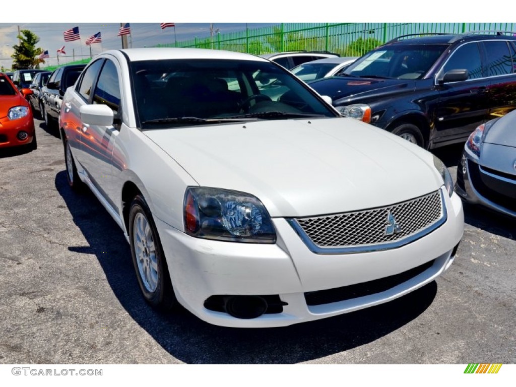 2011 Galant FE - White Pearl / Medium Gray photo #4