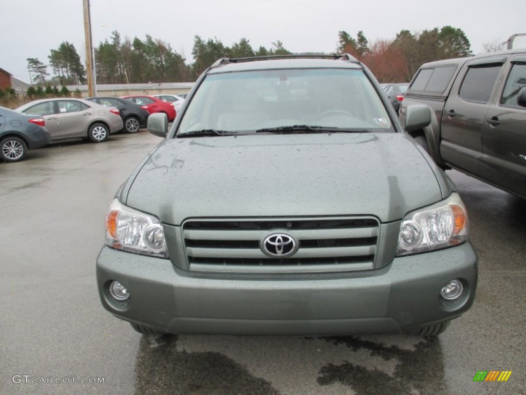 2007 Highlander Limited 4WD - Oasis Green Pearl / Ivory Beige photo #10