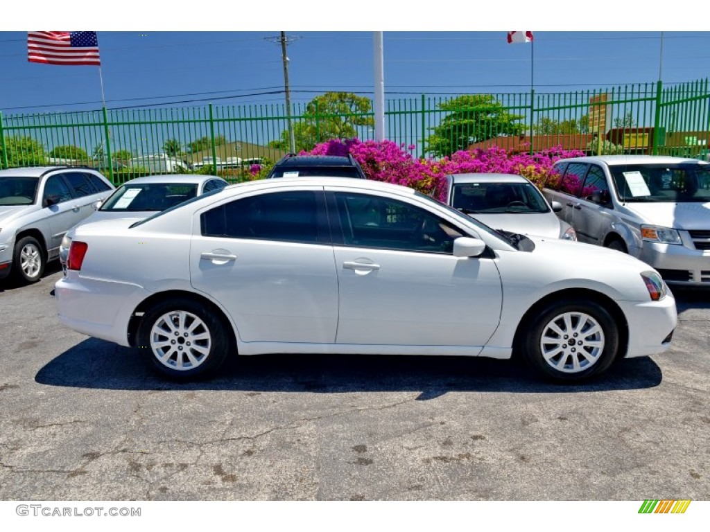 2011 Galant FE - White Pearl / Medium Gray photo #8