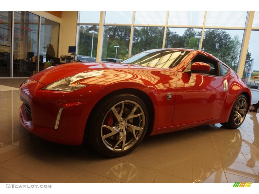 2015 370Z Sport Tech Coupe - Solid Red / Black photo #1