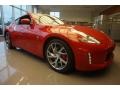 2015 Solid Red Nissan 370Z Sport Tech Coupe  photo #6