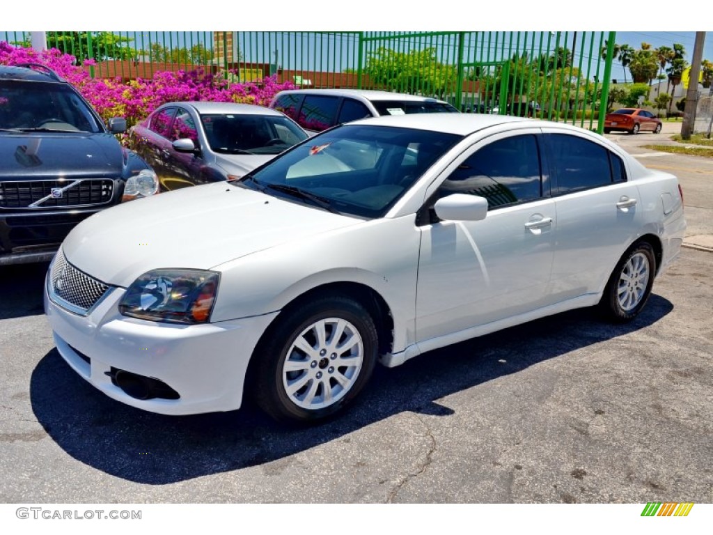 2011 Galant FE - White Pearl / Medium Gray photo #34