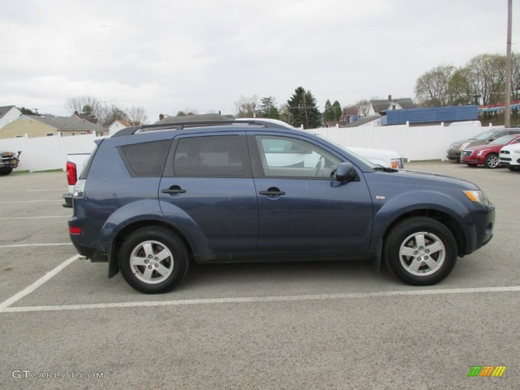 2007 Outlander LS 4WD - Deep Blue Metallic / Beige photo #2