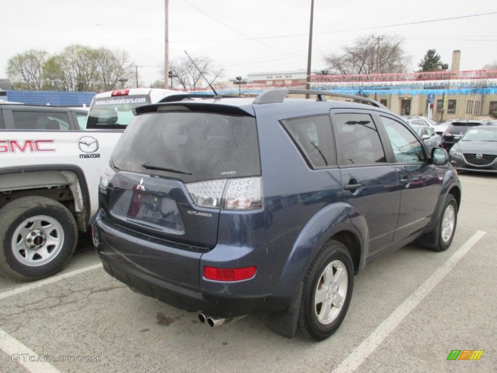 2007 Outlander LS 4WD - Deep Blue Metallic / Beige photo #4