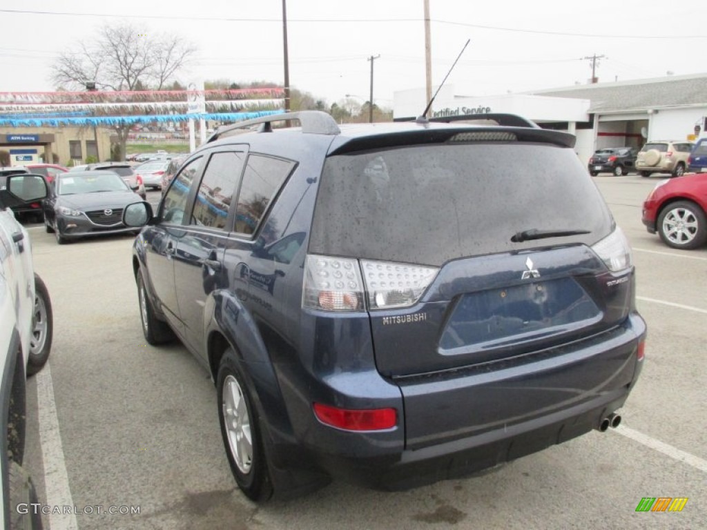 2007 Outlander LS 4WD - Deep Blue Metallic / Beige photo #6