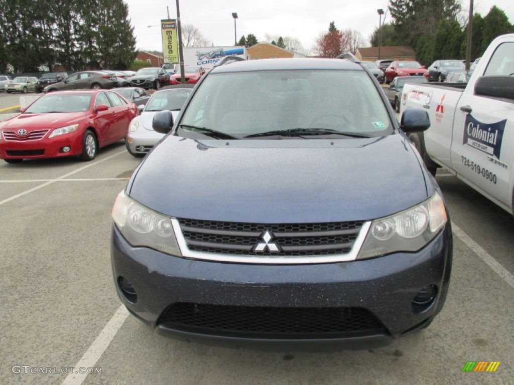2007 Outlander LS 4WD - Deep Blue Metallic / Beige photo #8