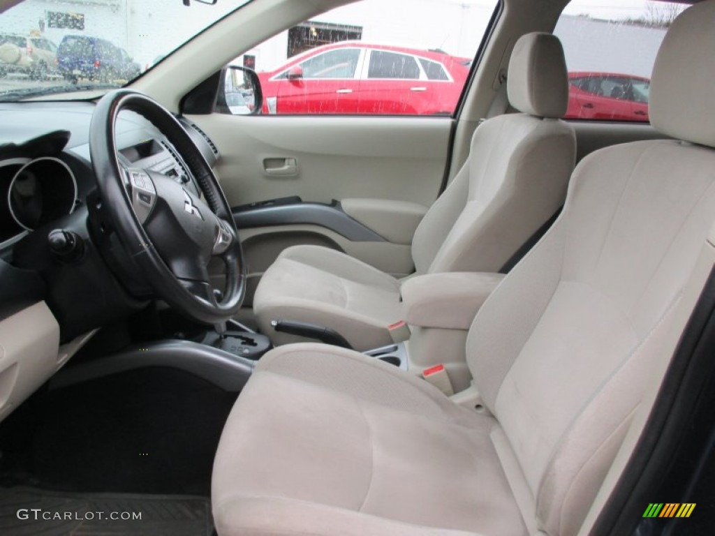 2007 Outlander LS 4WD - Deep Blue Metallic / Beige photo #9