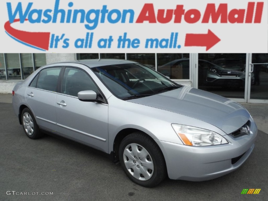 2003 Accord LX V6 Sedan - Satin Silver Metallic / Gray photo #1