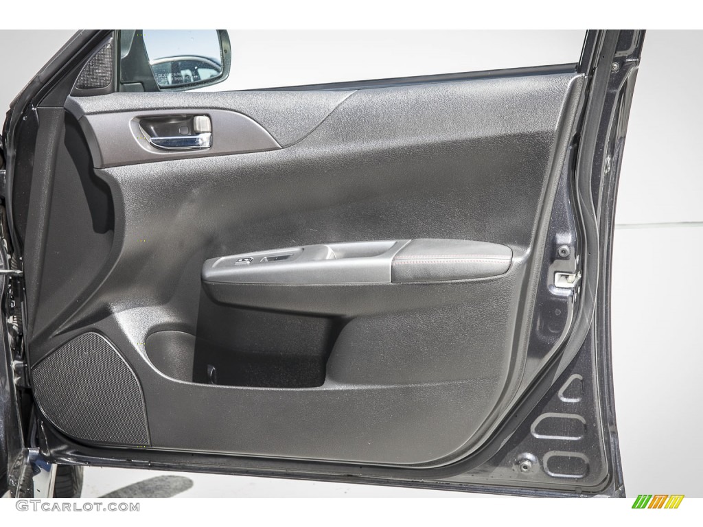 2011 Subaru Impreza WRX Limited Sedan Carbon Black Door Panel Photo #103168727