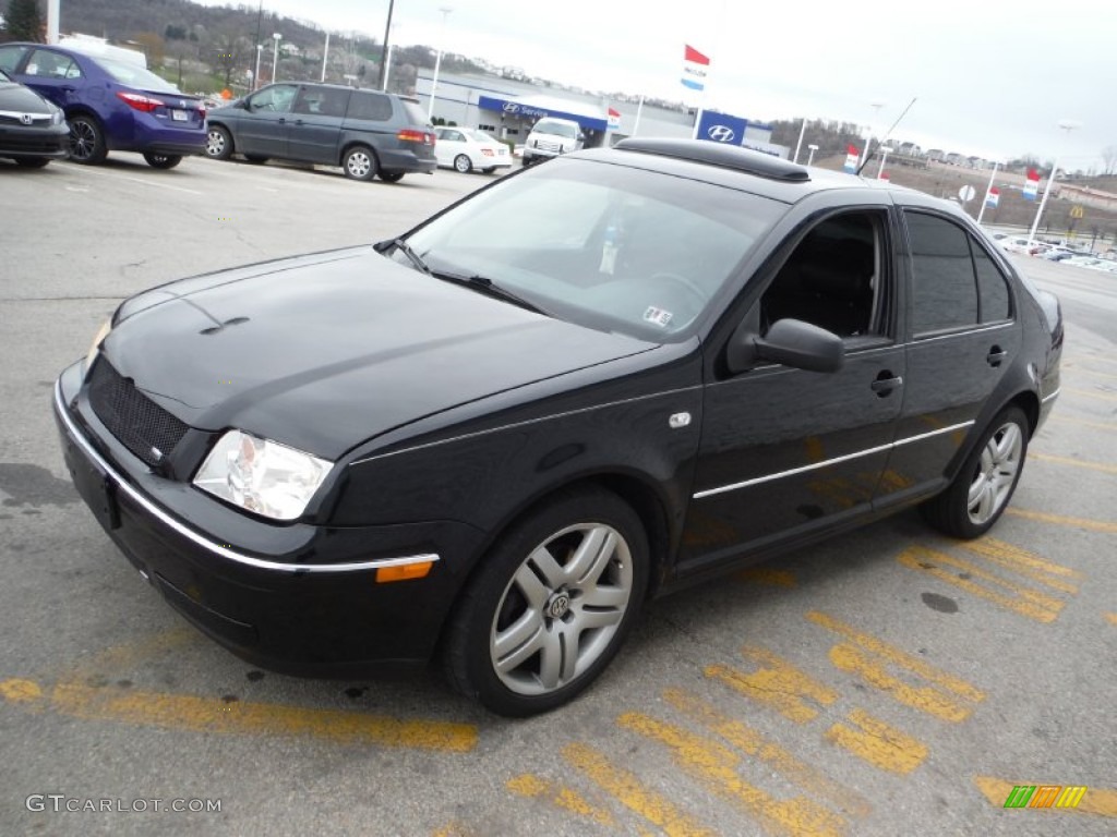 2004 Jetta GLS 1.8T Sedan - Black / Black photo #5