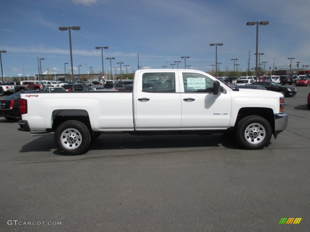 Summit White 2015 Chevrolet Silverado 3500HD WT Crew Cab 4x4 Exterior Photo #103170032