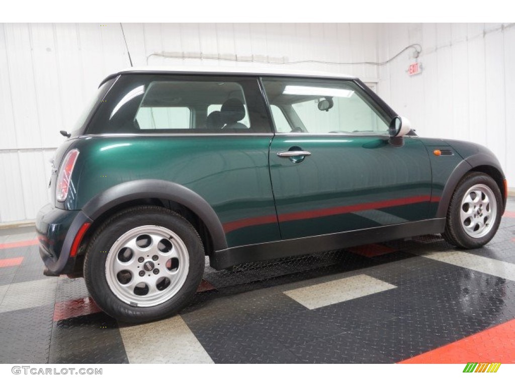 2005 Cooper Hardtop - British Racing Green Metallic / Space Grey/Panther Black photo #7
