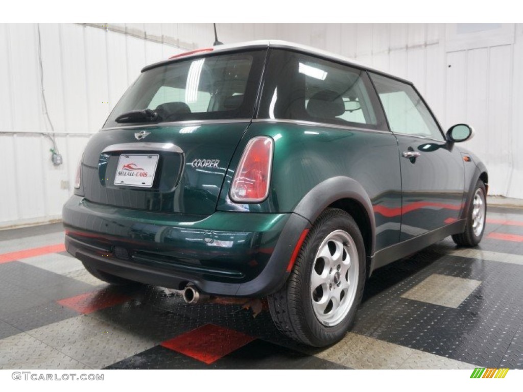 2005 Cooper Hardtop - British Racing Green Metallic / Space Grey/Panther Black photo #8