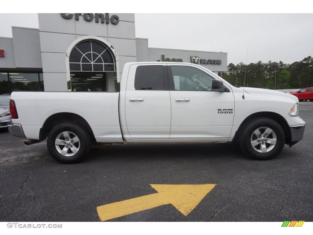 2013 1500 SLT Quad Cab - Bright White / Black/Diesel Gray photo #8