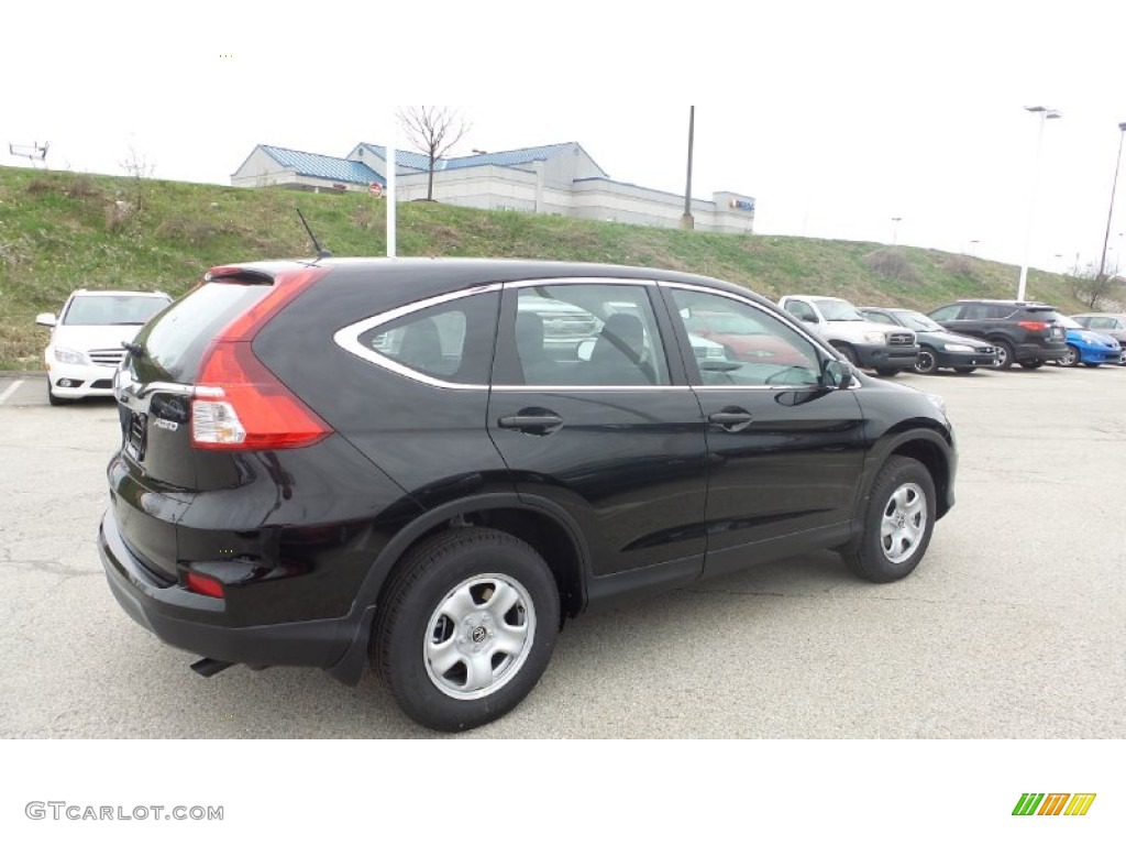 2015 CR-V LX AWD - Crystal Black Pearl / Black photo #6