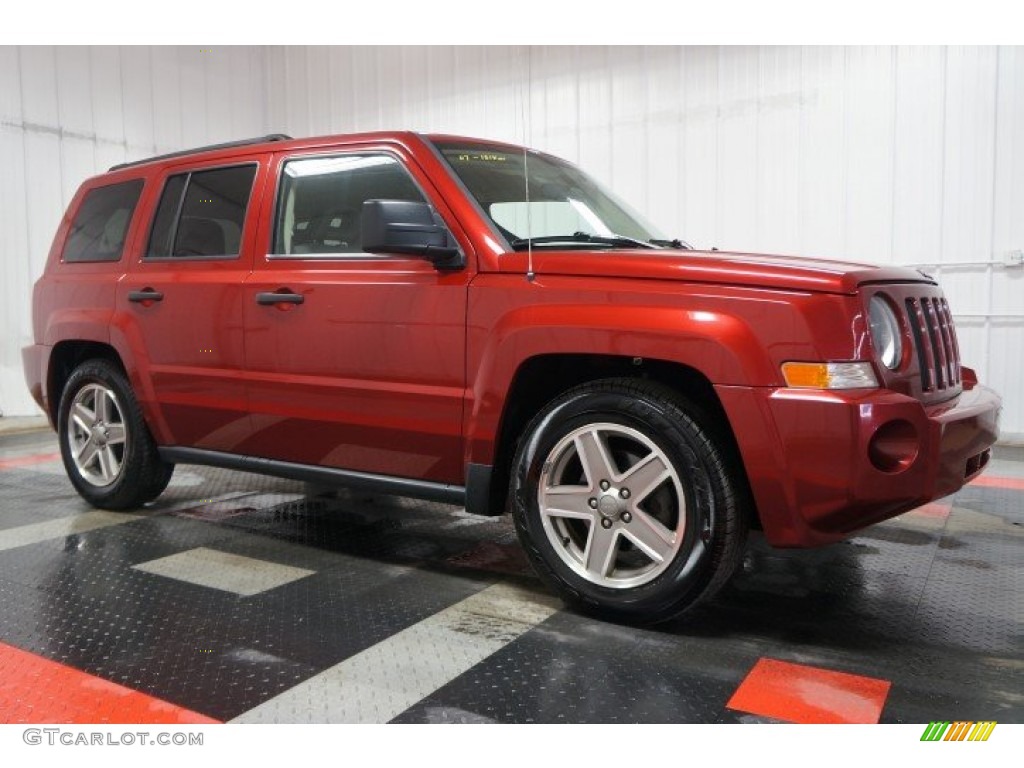 Inferno Red Crystal Pearl 2007 Jeep Patriot Sport 4x4 Exterior Photo #103172129