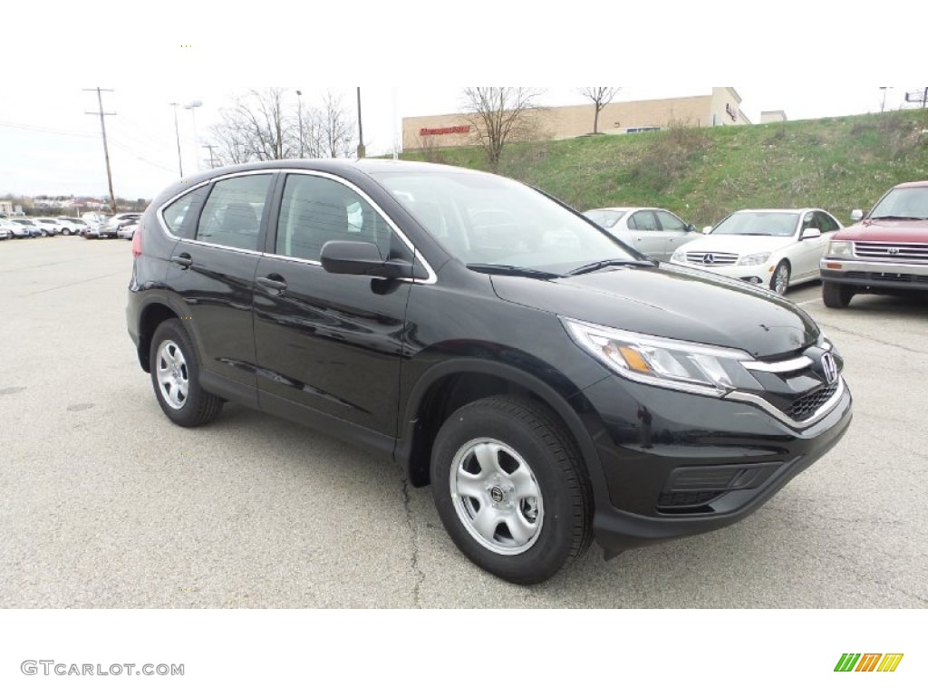 2015 CR-V LX AWD - Crystal Black Pearl / Black photo #8