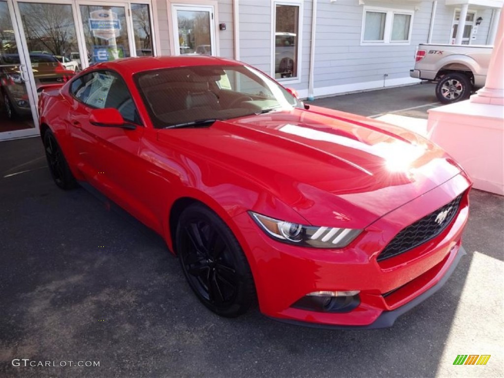 2015 Mustang EcoBoost Coupe - Race Red / Ebony photo #1