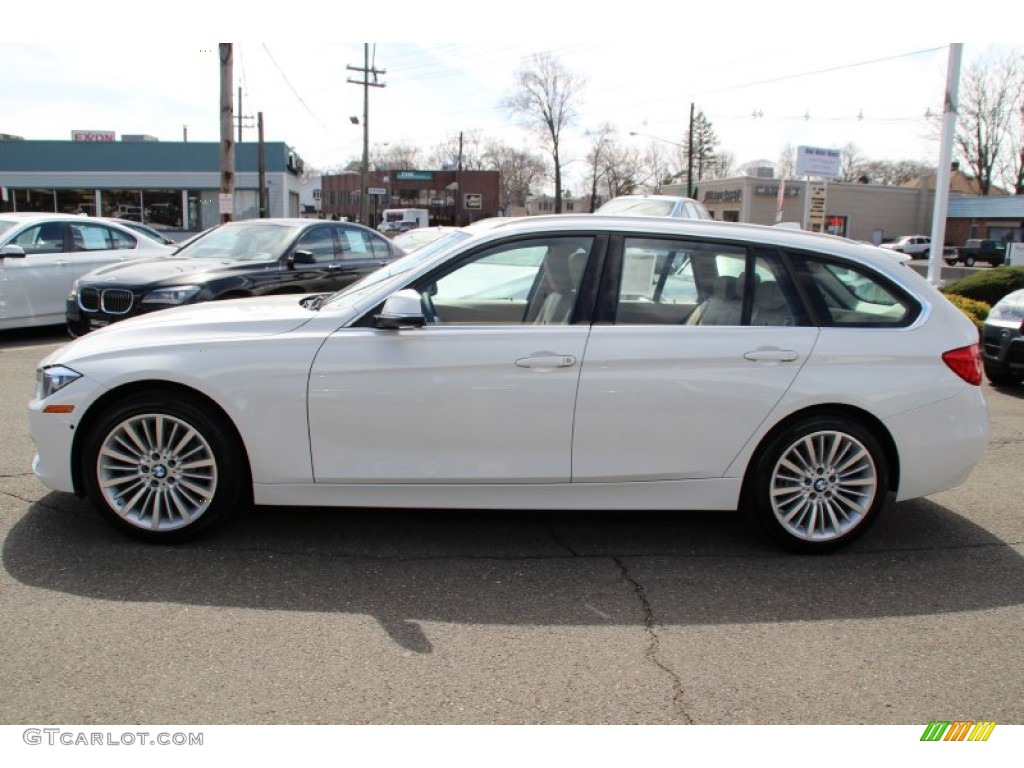 2015 3 Series 328i xDrive Sports Wagon - Alpine White / Venetian Beige photo #6