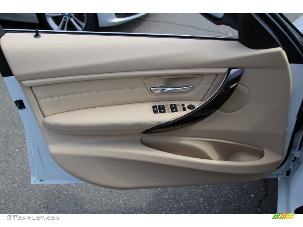 2015 BMW 3 Series 328i xDrive Sports Wagon Venetian Beige Door Panel Photo #103172588