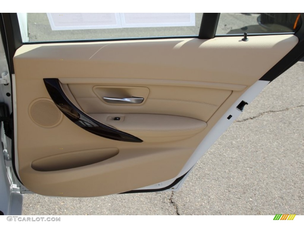 2015 BMW 3 Series 328i xDrive Sports Wagon Venetian Beige Door Panel Photo #103172930
