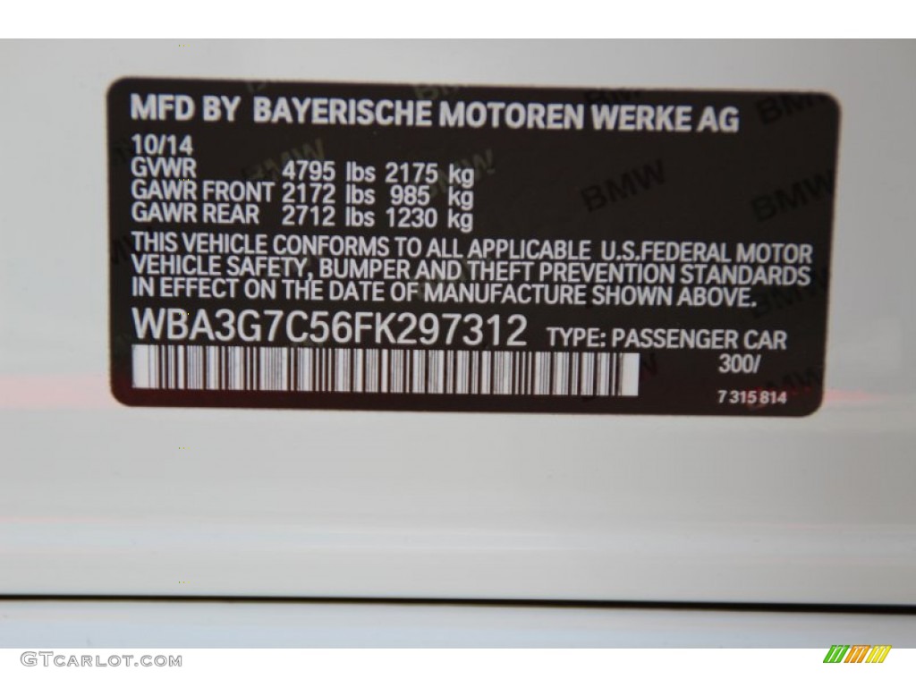 2015 3 Series 328i xDrive Sports Wagon - Alpine White / Venetian Beige photo #35