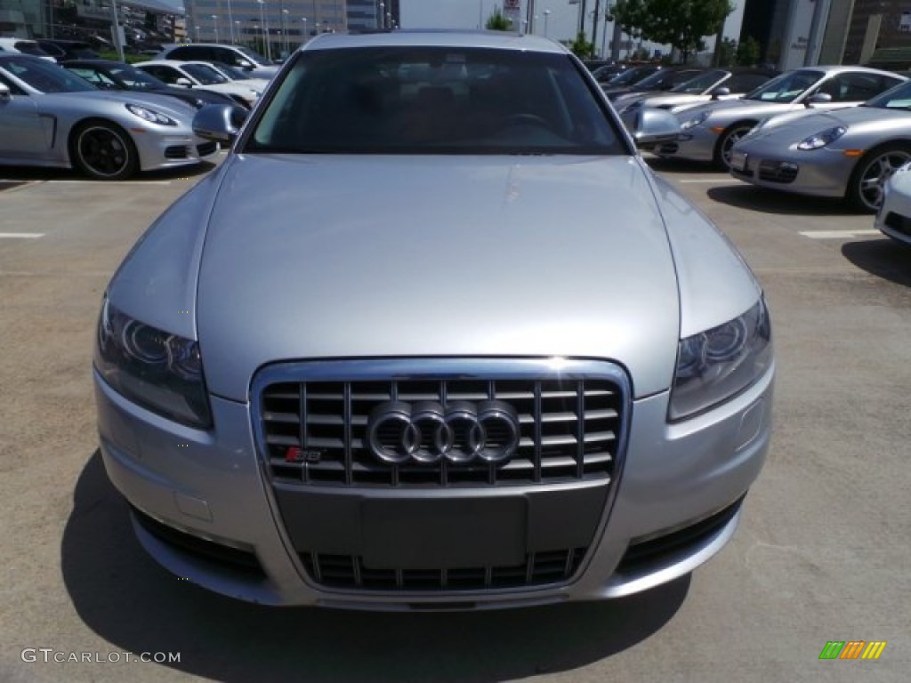 2009 S6 5.2 quattro Sedan - Ice Silver Metallic / Black photo #2