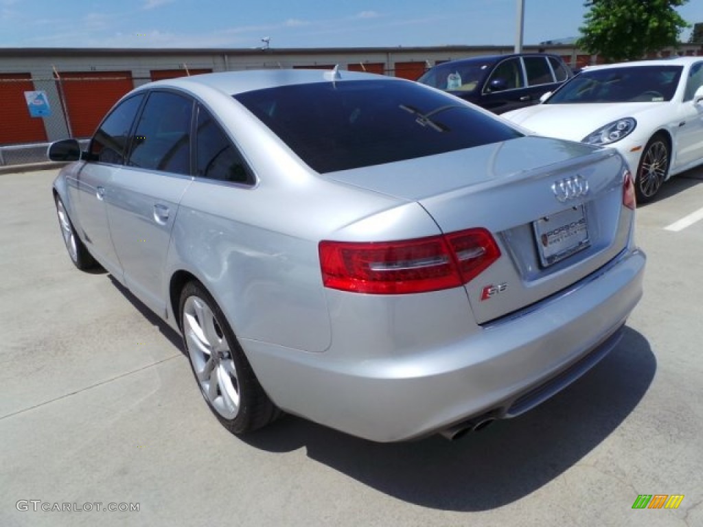 2009 S6 5.2 quattro Sedan - Ice Silver Metallic / Black photo #5