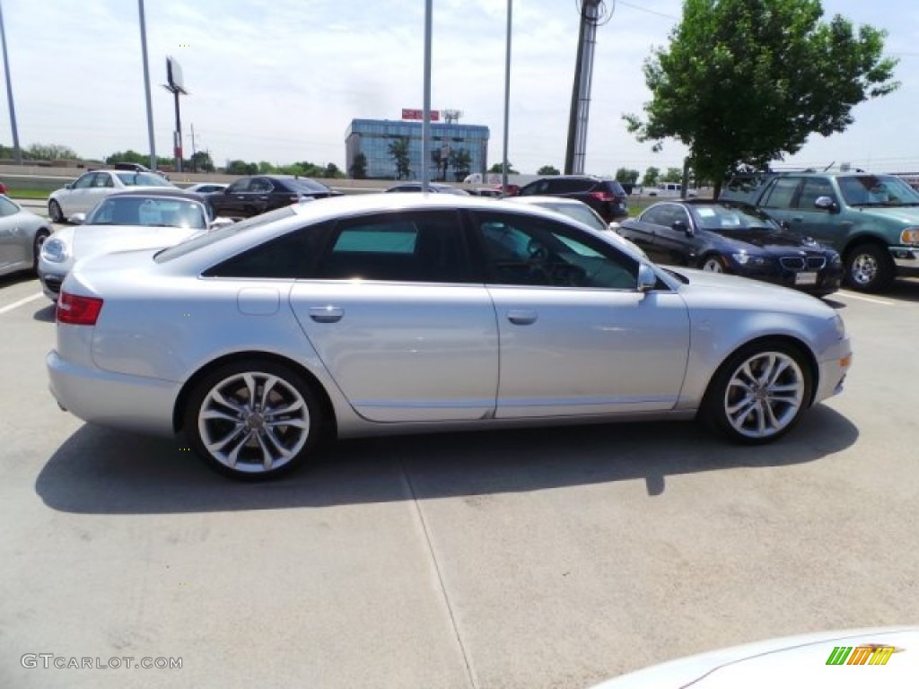 2009 S6 5.2 quattro Sedan - Ice Silver Metallic / Black photo #8