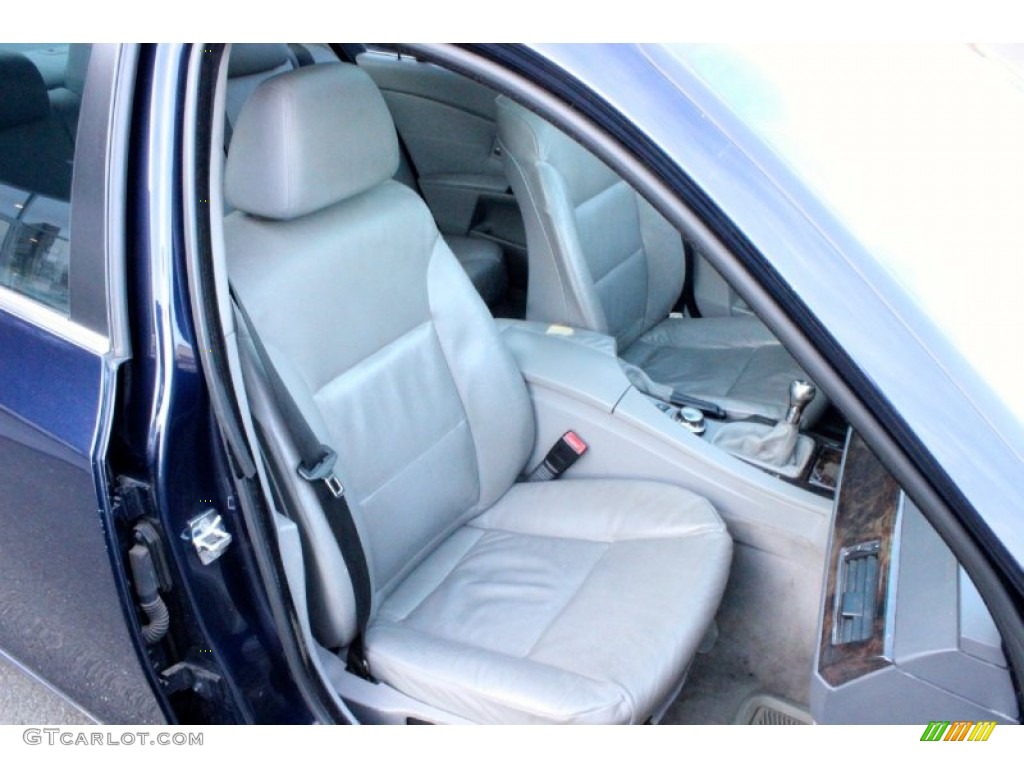 2004 5 Series 530i Sedan - Orient Blue Metallic / Black photo #26
