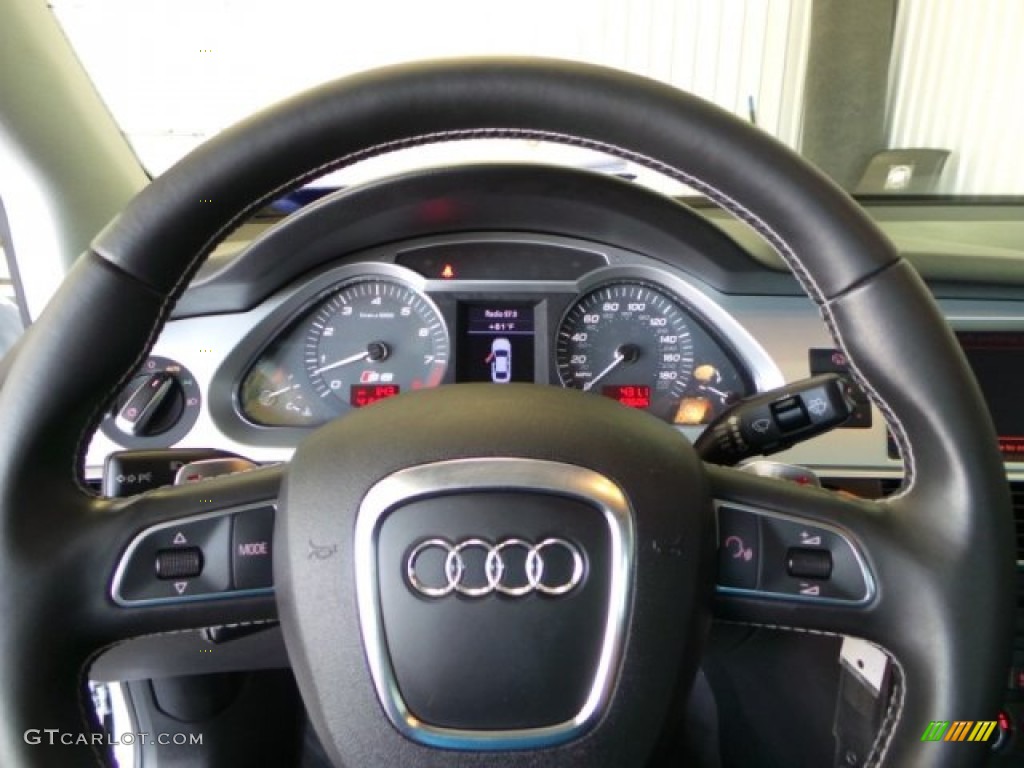 2009 S6 5.2 quattro Sedan - Ice Silver Metallic / Black photo #30