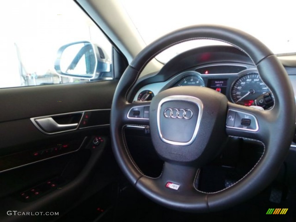 2009 S6 5.2 quattro Sedan - Ice Silver Metallic / Black photo #35
