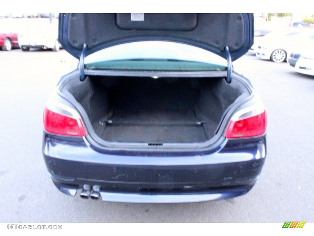 2004 5 Series 530i Sedan - Orient Blue Metallic / Black photo #35