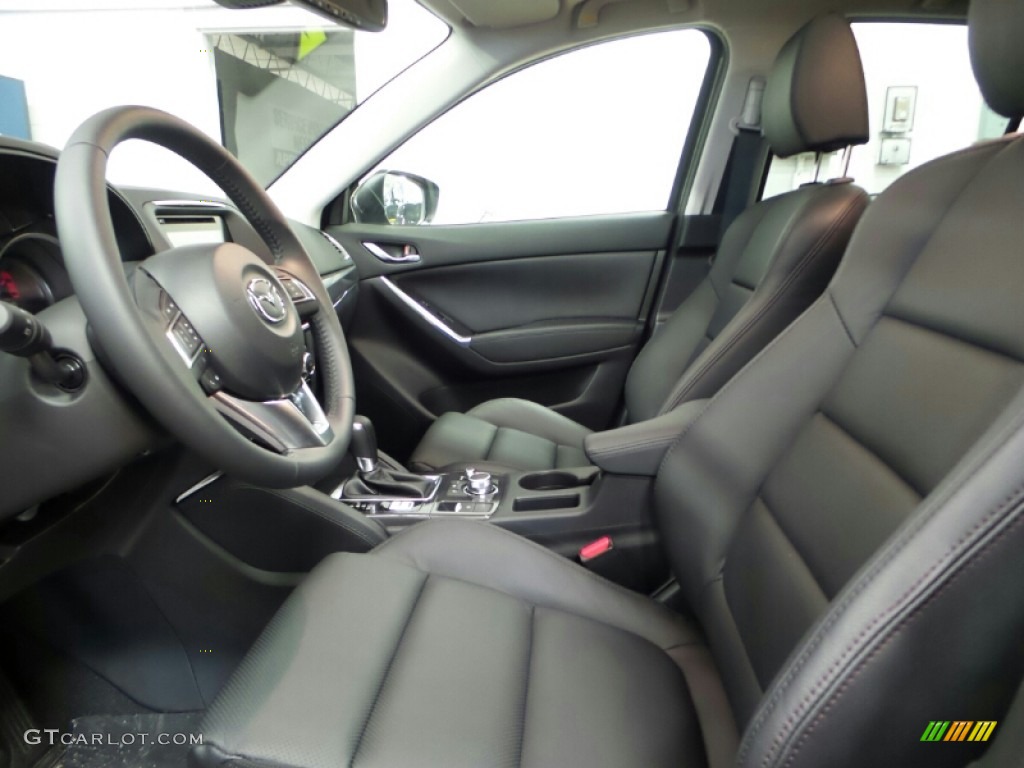 Black Interior 2016 Mazda CX-5 Grand Touring AWD Photo #103178175