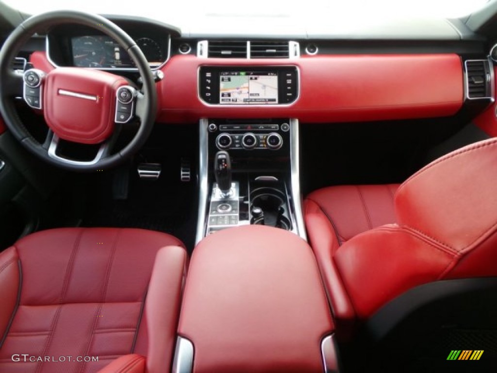 2014 Land Rover Range Rover Sport Autobiography Ebony/Pimento/Pimento Dashboard Photo #103180037