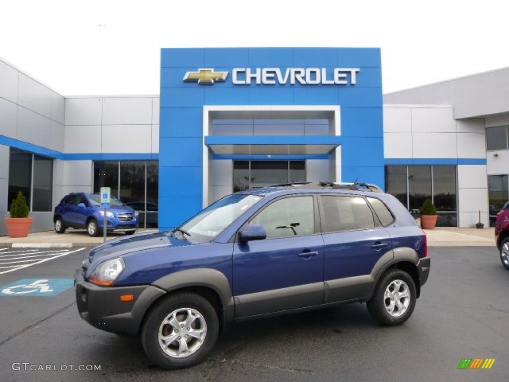 2009 Tucson SE V6 4WD - Nautical Blue / Gray photo #1