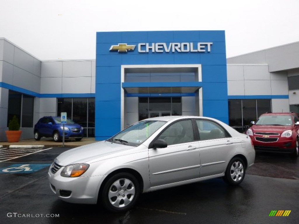 2009 Spectra EX Sedan - Bright Silver Metallic / Gray photo #1