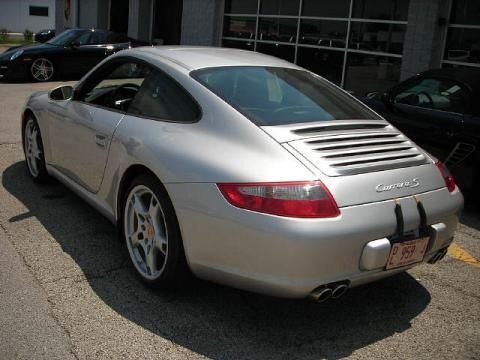 2007 911 Carrera S Coupe - Arctic Silver Metallic / Black photo #7