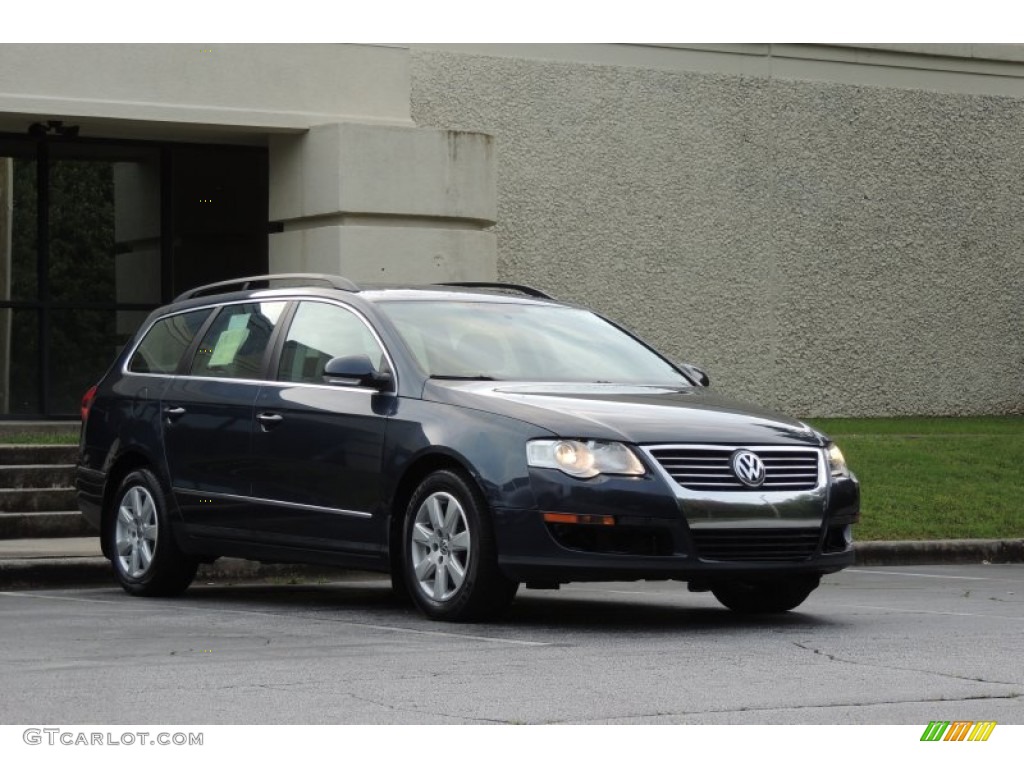 2007 Passat 2.0T Wagon - Blue Graphite Metallic / Latte Macchiato photo #3