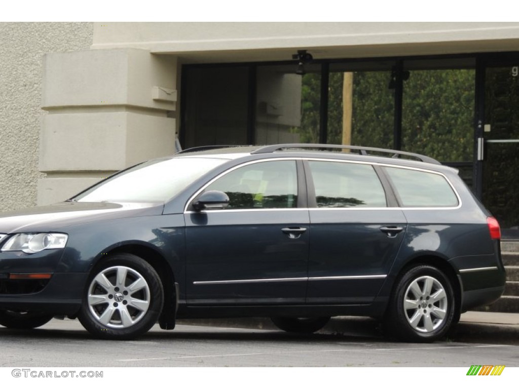 2007 Passat 2.0T Wagon - Blue Graphite Metallic / Latte Macchiato photo #5