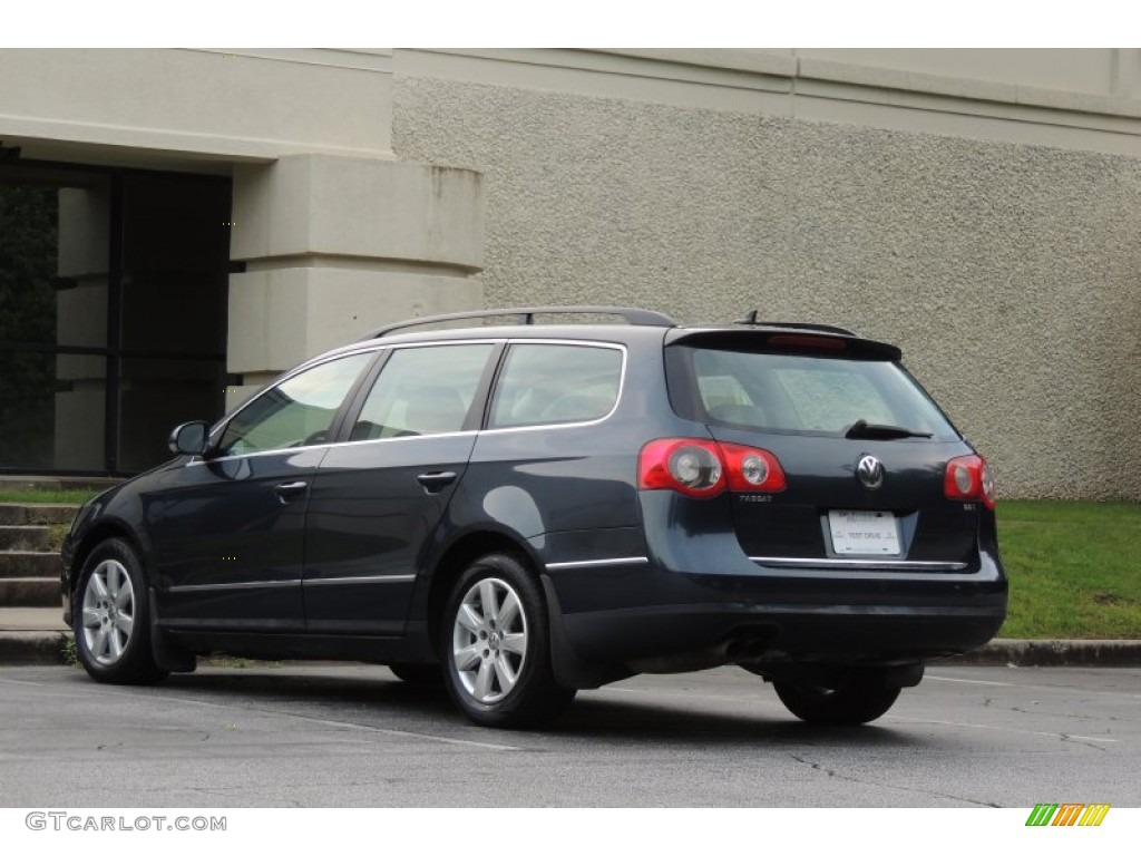 2007 Passat 2.0T Wagon - Blue Graphite Metallic / Latte Macchiato photo #6