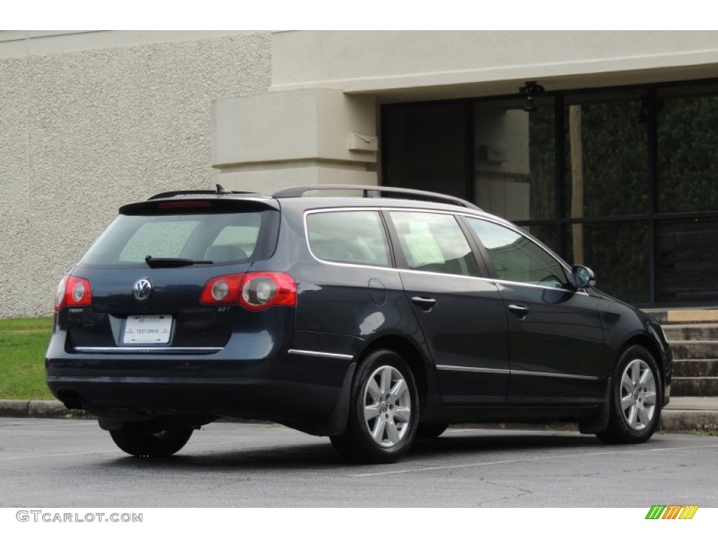 2007 Passat 2.0T Wagon - Blue Graphite Metallic / Latte Macchiato photo #7
